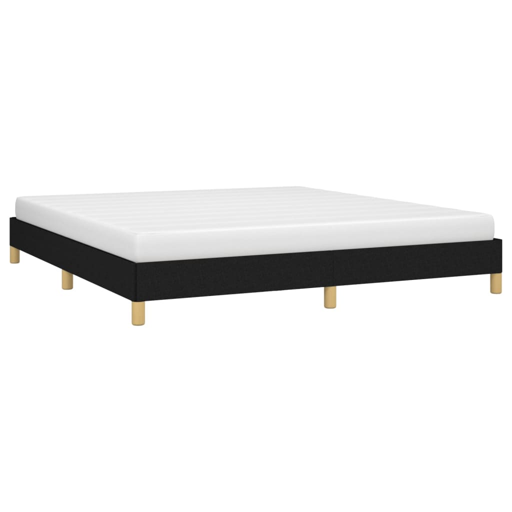 vidaXL Bed Frame Upholstered Platform Bed with Wooden Slats Support Fabric-14