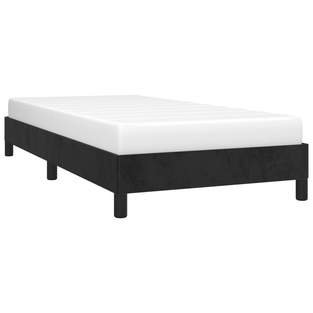 vidaXL Bed Frame Upholstered Platform Bed with Wooden Slats Support Velvet-33