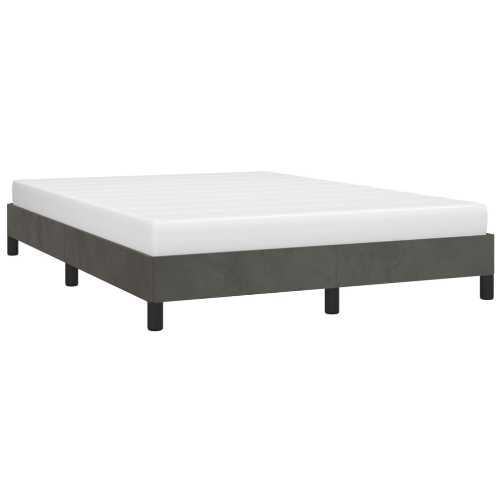 vidaXL Bed Frame Upholstered Platform Bed with Wooden Slats Support Velvet-38