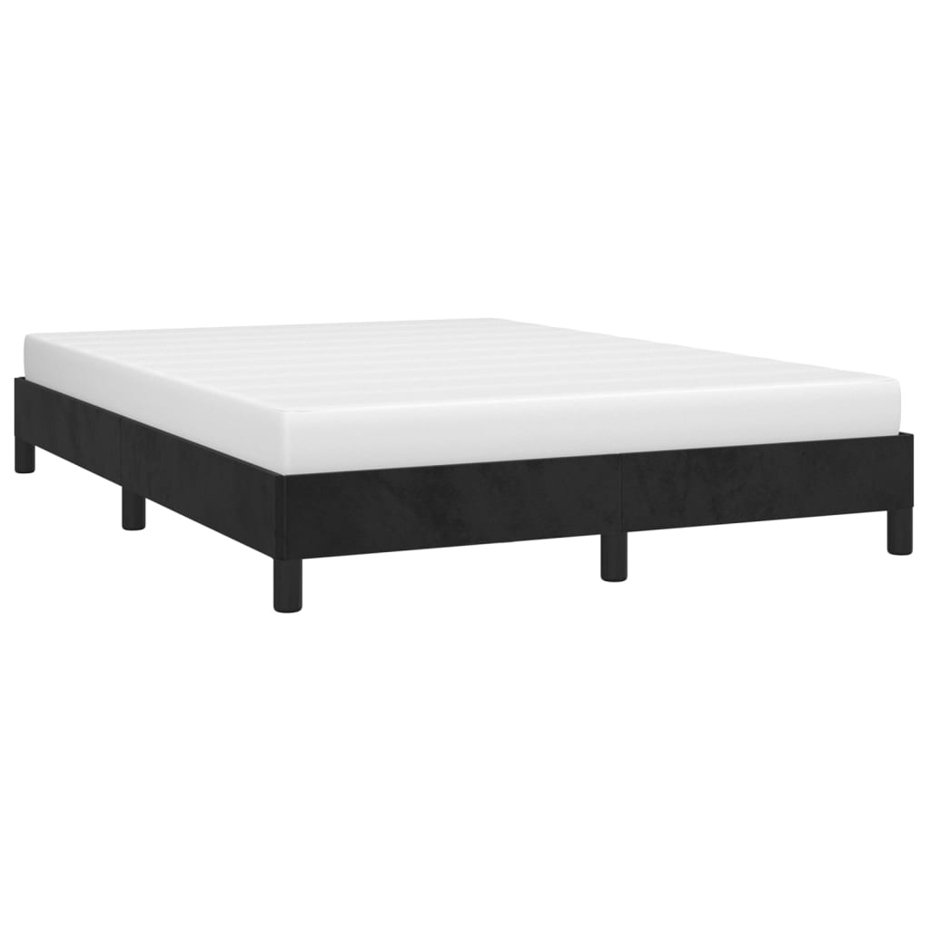 vidaXL Bed Frame Upholstered Platform Bed with Wooden Slats Support Velvet-61