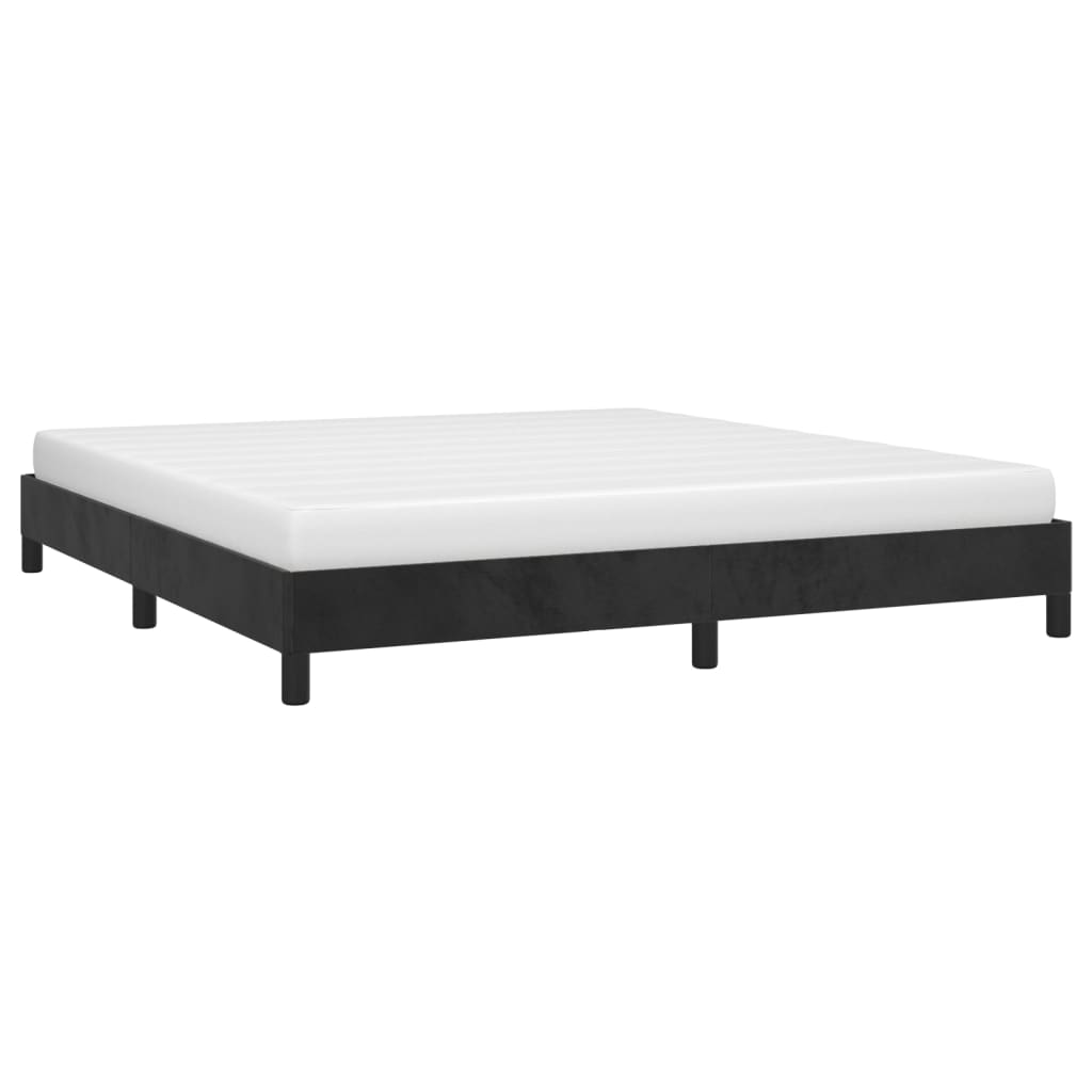 vidaXL Bed Frame Upholstered Platform Bed with Wooden Slats Support Velvet-0