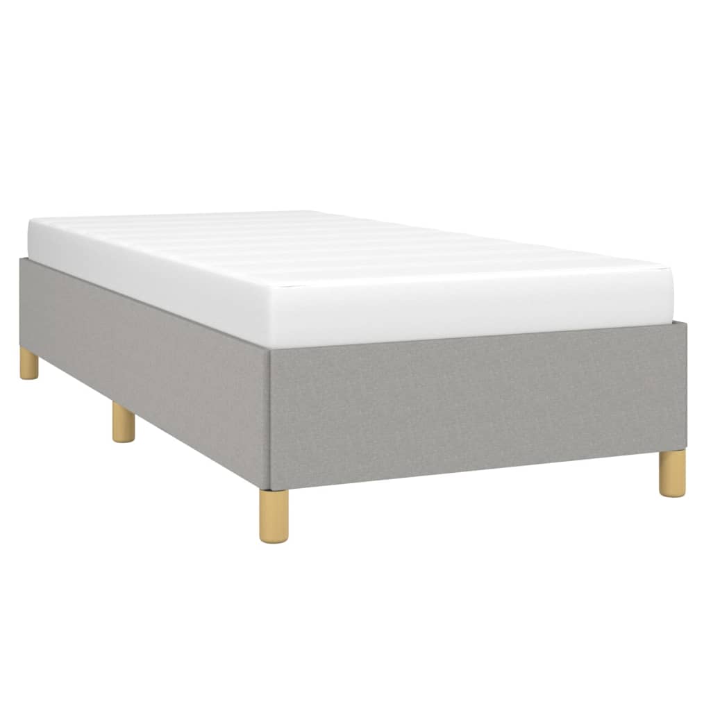 vidaXL Bed Frame Upholstered Platform Bed with Wooden Slats Support Fabric-74