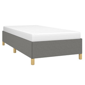 vidaXL Bed Frame Upholstered Platform Bed with Wooden Slats Support Fabric-57