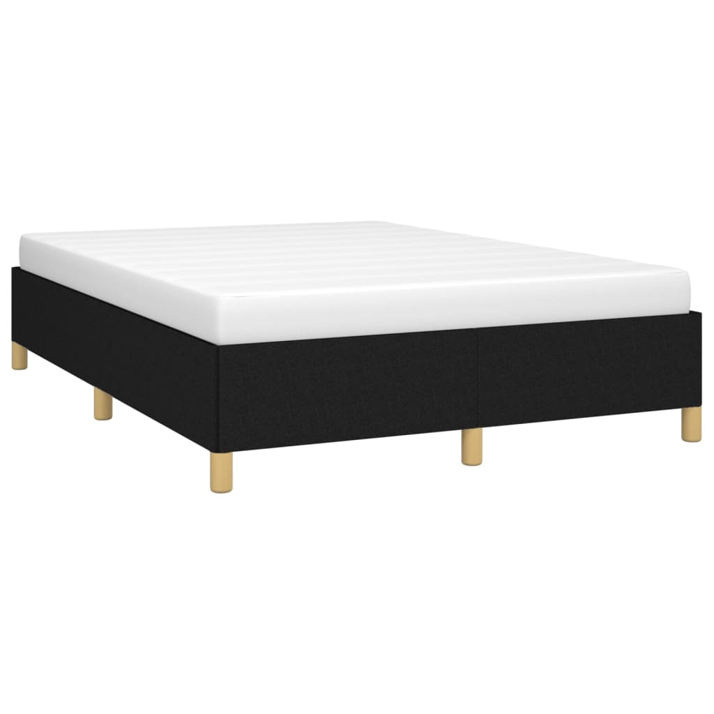 vidaXL Bed Frame Upholstered Platform Bed with Wooden Slats Support Fabric-11