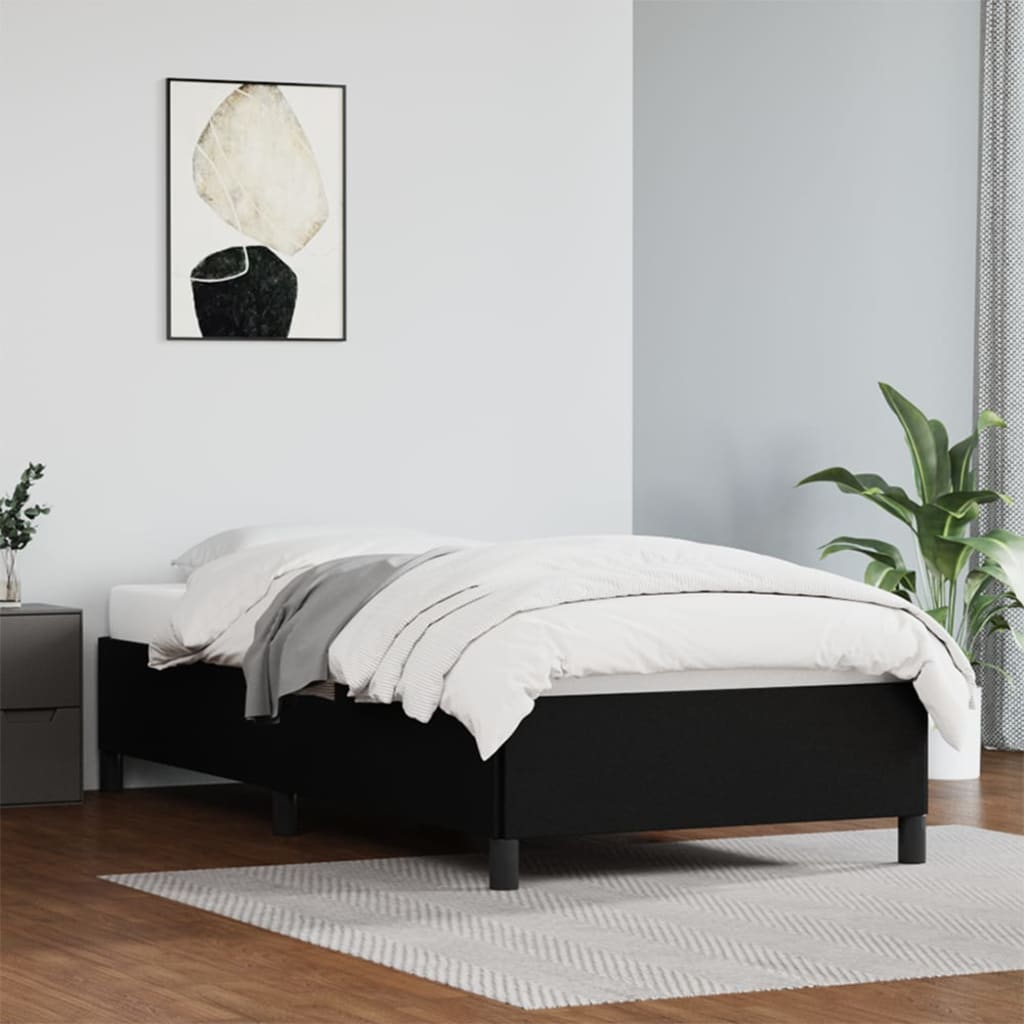 vidaXL Bed Frame Upholstered Platform Bed Base Frame for Bedroom Faux Leather-2