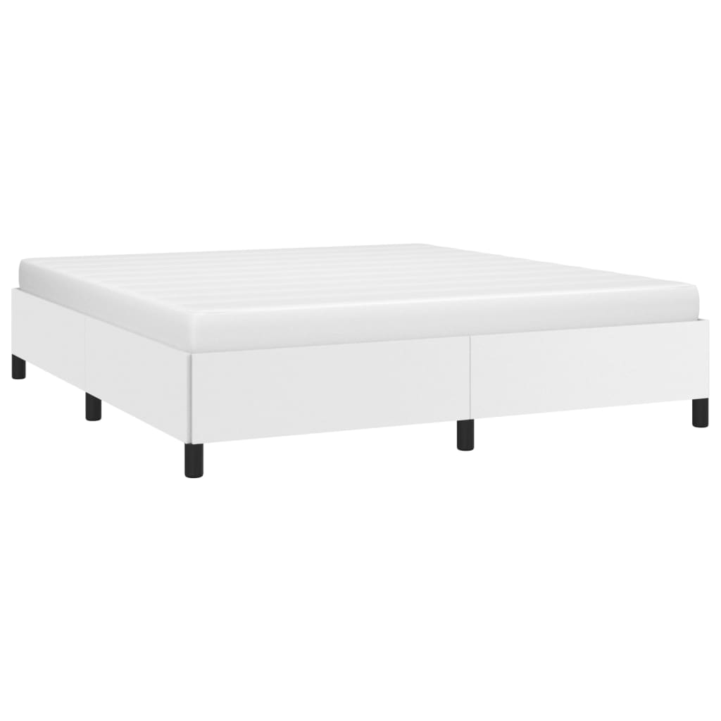 vidaXL Bed Frame Upholstered Platform Bed Base Frame for Bedroom Faux Leather-24