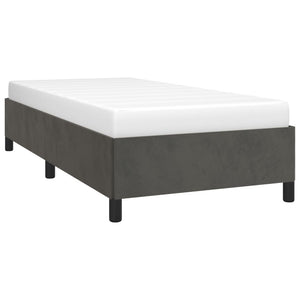 vidaXL Bed Frame Upholstered Platform Bed with Wooden Slats Support Velvet-7