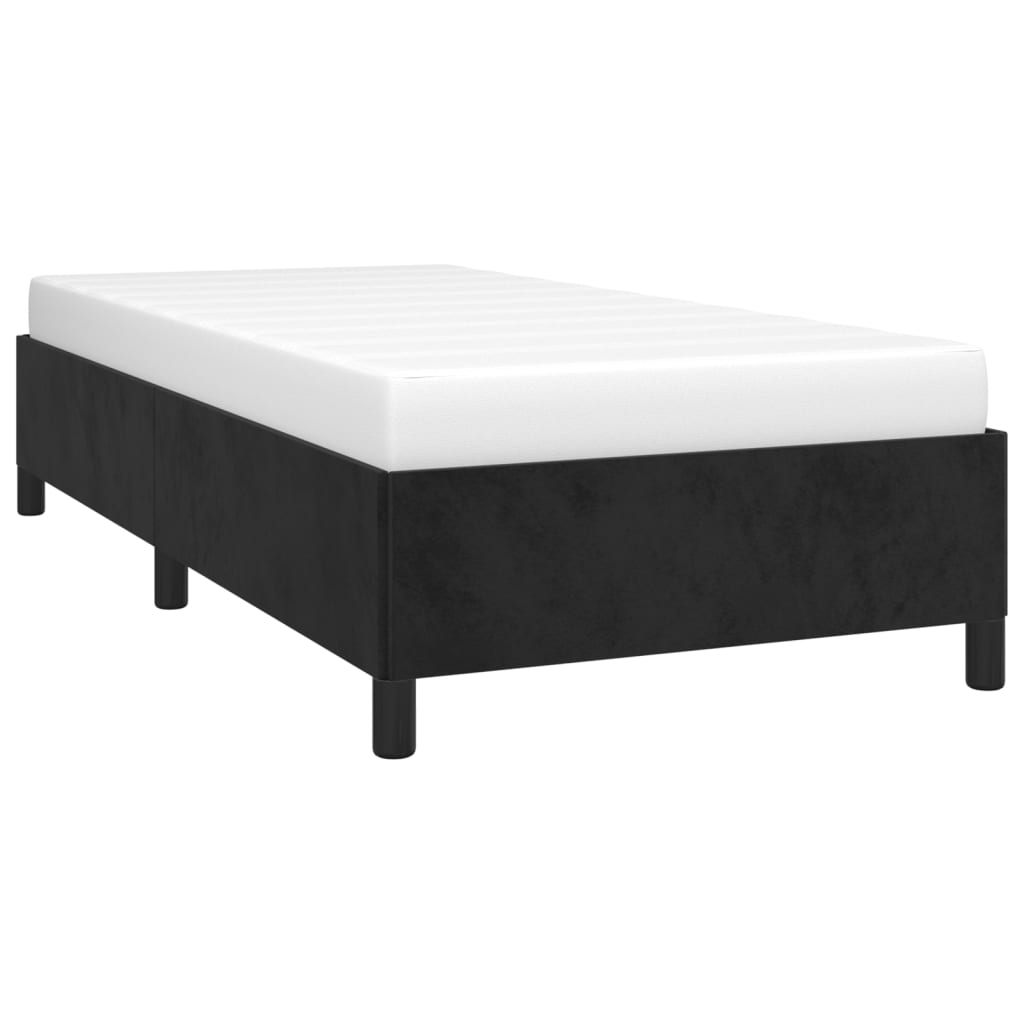 vidaXL Bed Frame Upholstered Platform Bed with Wooden Slats Support Velvet-5