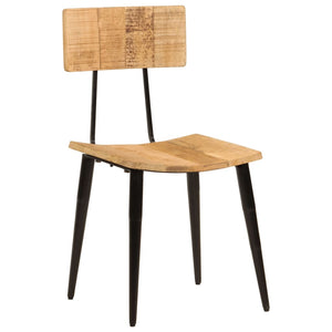 vidaXL Dining Chairs 2 pcs 17.3"x15.7"x31.5" Solid Wood Mango-6