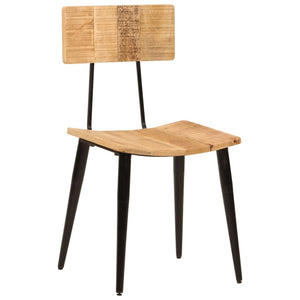 vidaXL Dining Chairs 2 pcs 17.3"x15.7"x31.5" Solid Wood Mango-7