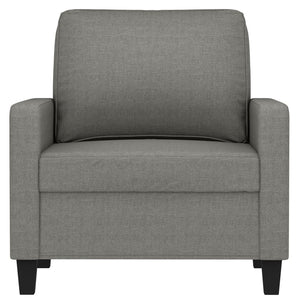 vidaXL 3-Seater Sofa Dark Gray 82.7" Fabric-49