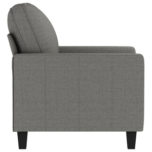 vidaXL 3-Seater Sofa Dark Gray 82.7" Fabric-56