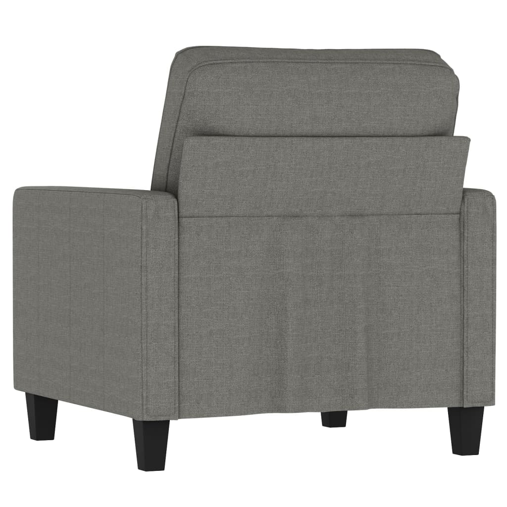 vidaXL 3-Seater Sofa Dark Gray 82.7" Fabric-63