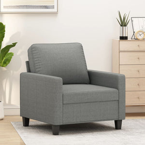 vidaXL 3-Seater Sofa Dark Gray 82.7" Fabric-35