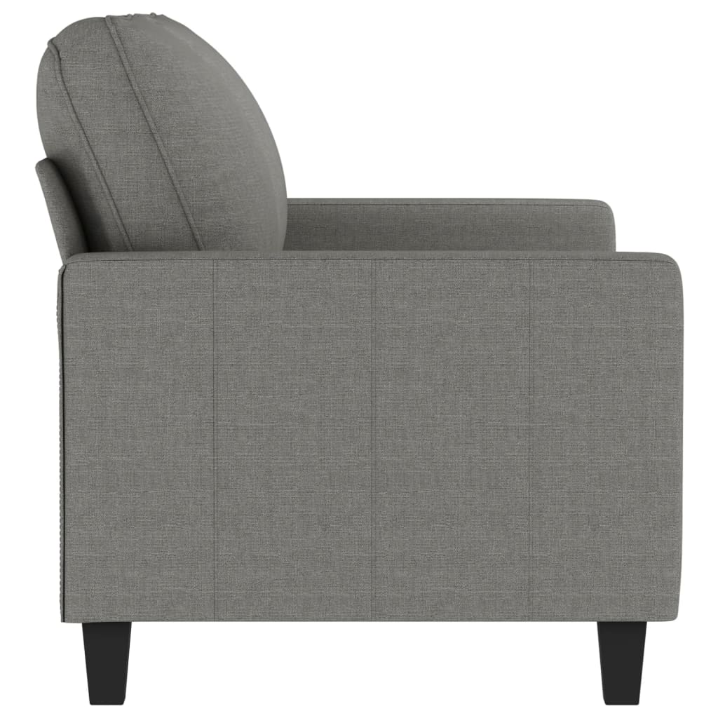 vidaXL 3-Seater Sofa Dark Gray 82.7" Fabric-18