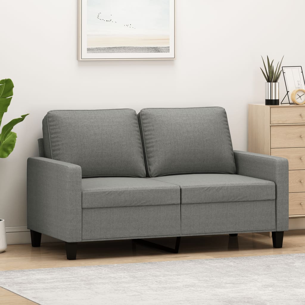 vidaXL 3-Seater Sofa Dark Gray 82.7" Fabric-2