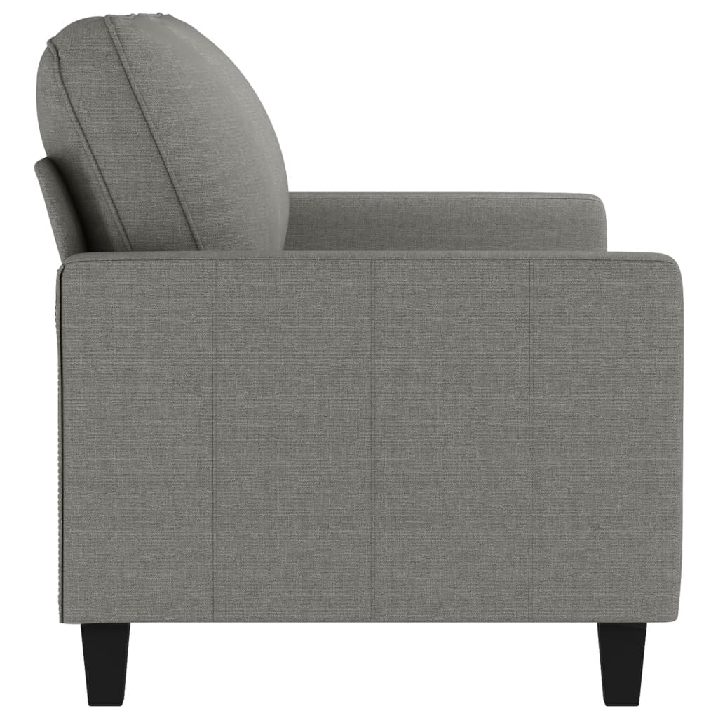 vidaXL 3-Seater Sofa Dark Gray 82.7" Fabric-58