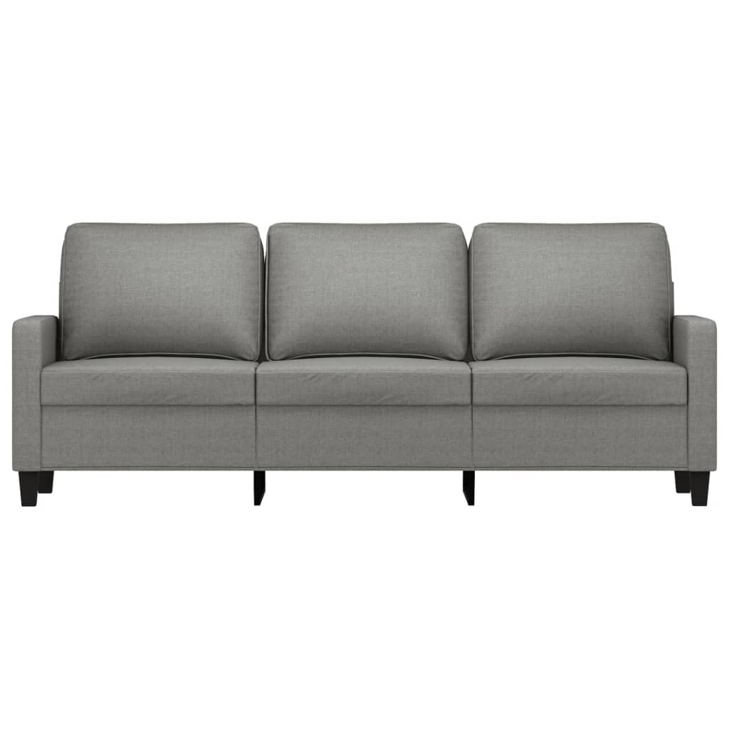 vidaXL 3-Seater Sofa Dark Gray 82.7" Fabric-8