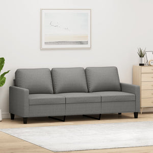 vidaXL 3-Seater Sofa Dark Gray 82.7" Fabric-0