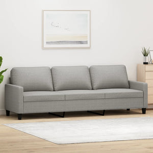 vidaXL 3-Seater Sofa Dark Gray 82.7" Fabric-53