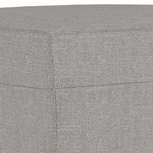 vidaXL Footstool Dark Gray 23.6"x19.7"x16.1" Fabric-30