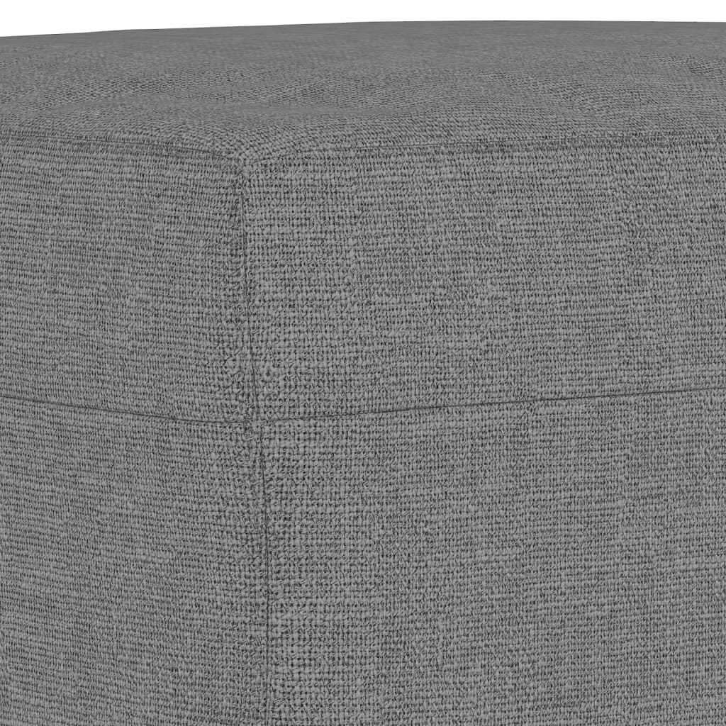 vidaXL Footstool Dark Gray 23.6"x19.7"x16.1" Fabric-11