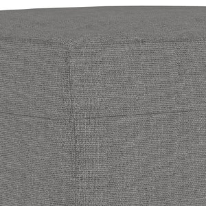 vidaXL Footstool Dark Gray 23.6"x19.7"x16.1" Fabric-11