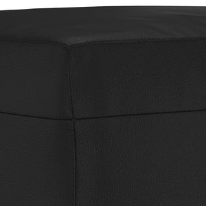 vidaXL Footstool Modern Ottoman Footrest for Living Room Bedroom Faux Leather-12