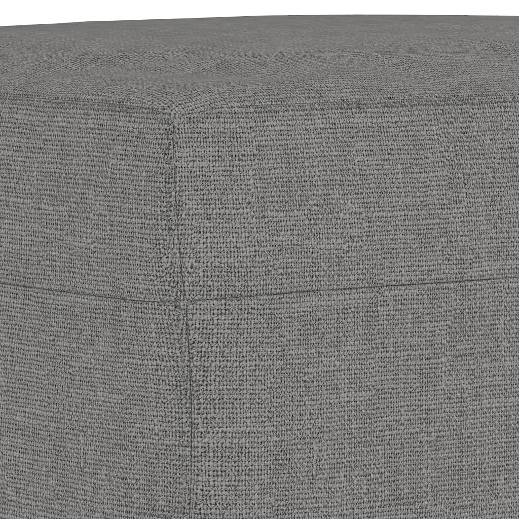 vidaXL Footstool Dark Gray 23.6"x19.7"x16.1" Fabric-29