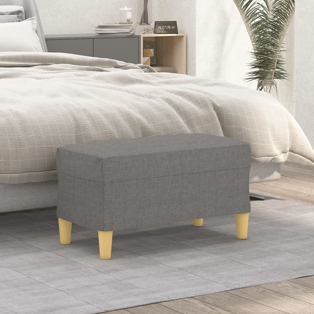 vidaXL Bench Upholstered Ottoman Bench with Padded Seat for Bedroom Fabric-10