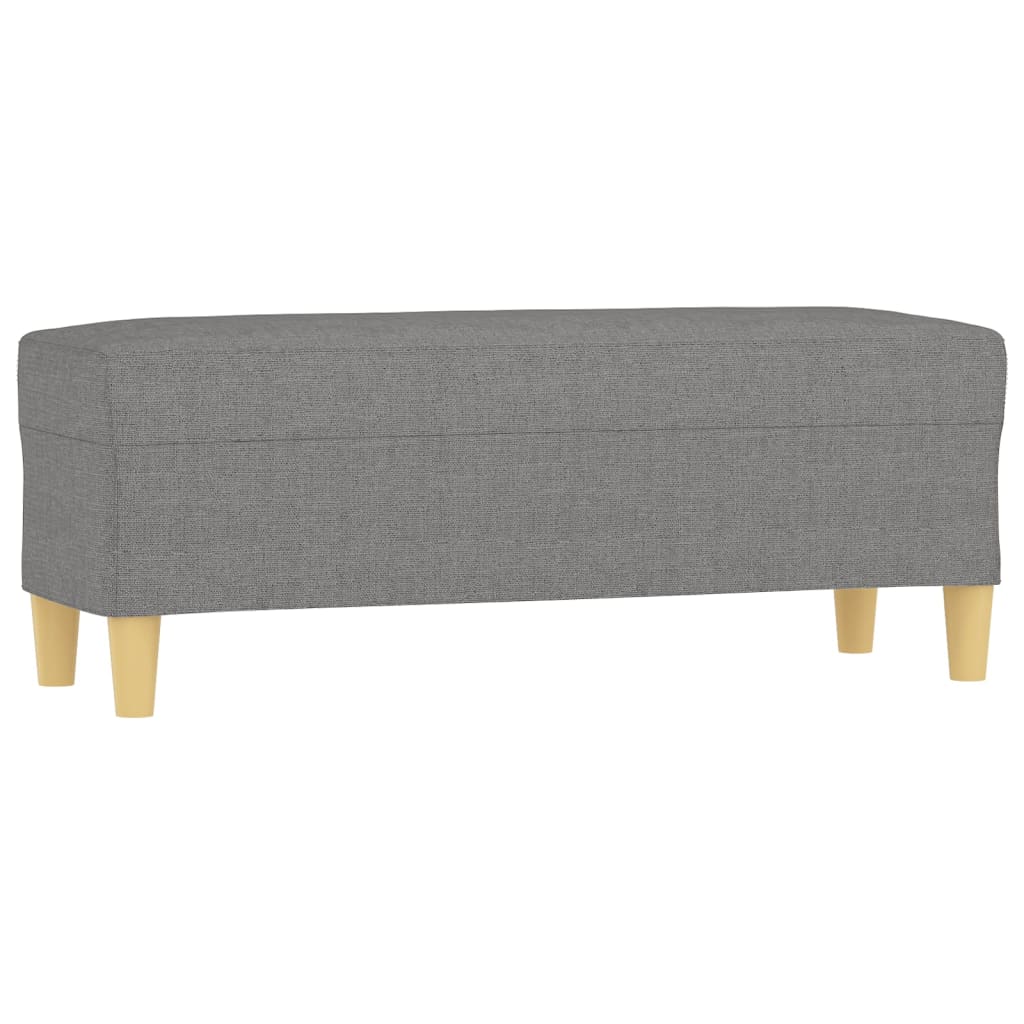 vidaXL Bench Upholstered Ottoman Bench with Padded Seat for Bedroom Fabric-19