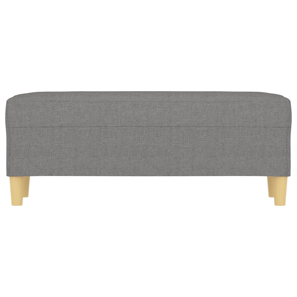 vidaXL Bench Upholstered Ottoman Bench with Padded Seat for Bedroom Fabric-2