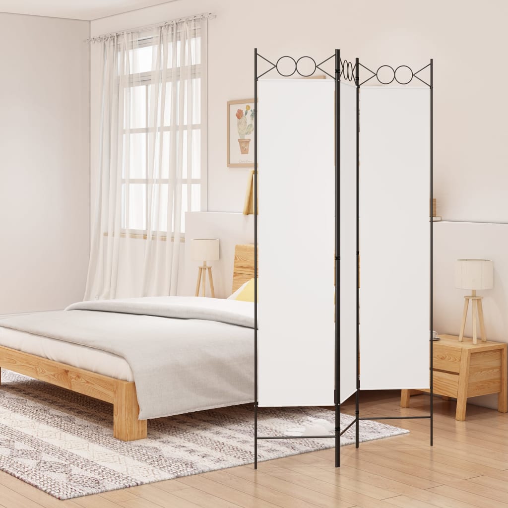 vidaXL 4-Panel Room Divider Anthracite 63"x86.6" Fabric-20