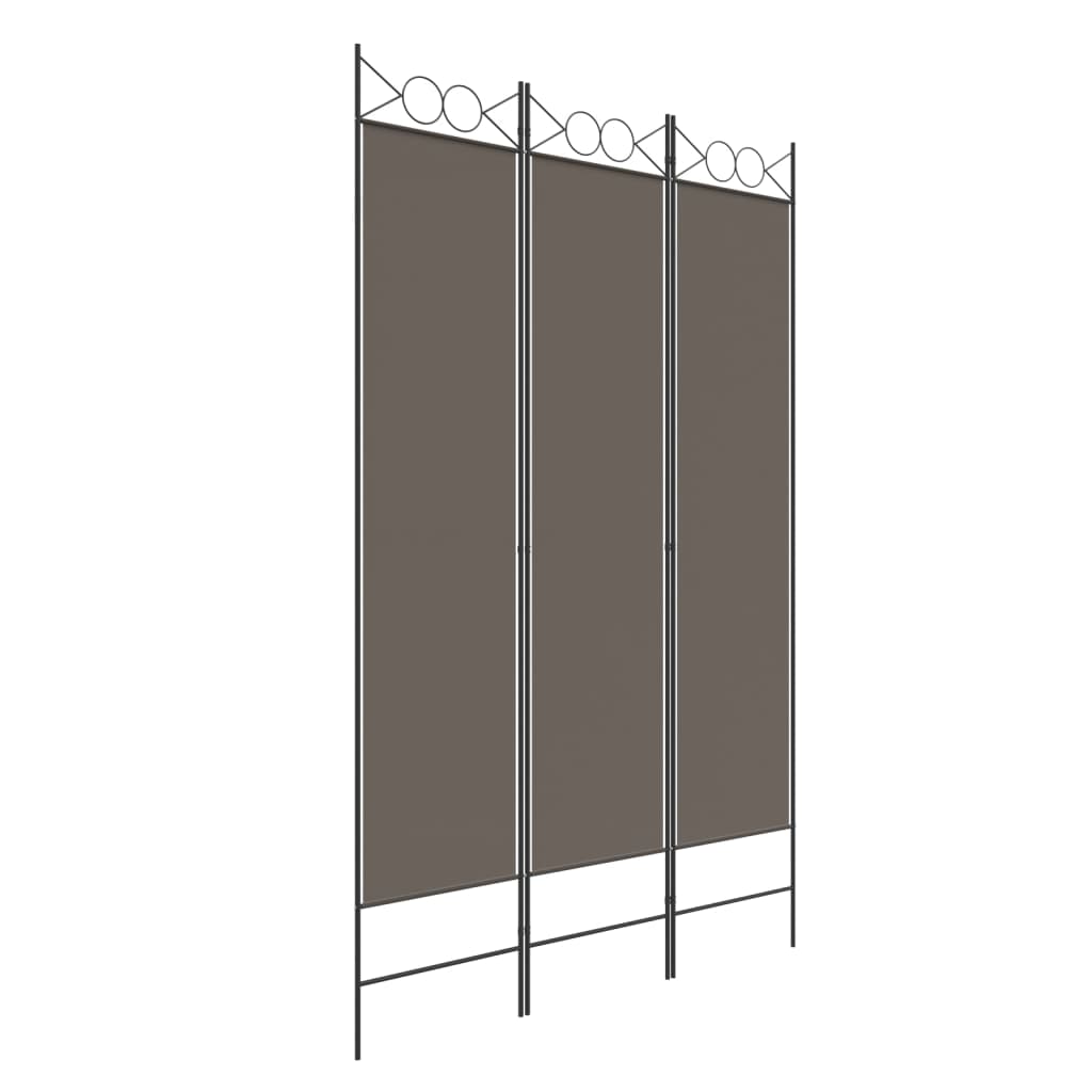 vidaXL 4-Panel Room Divider Anthracite 63"x86.6" Fabric-96