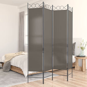 vidaXL 4-Panel Room Divider Anthracite 63"x86.6" Fabric-60