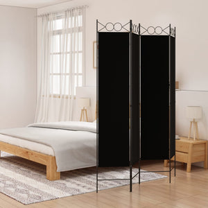 vidaXL 4-Panel Room Divider Anthracite 63"x86.6" Fabric-17