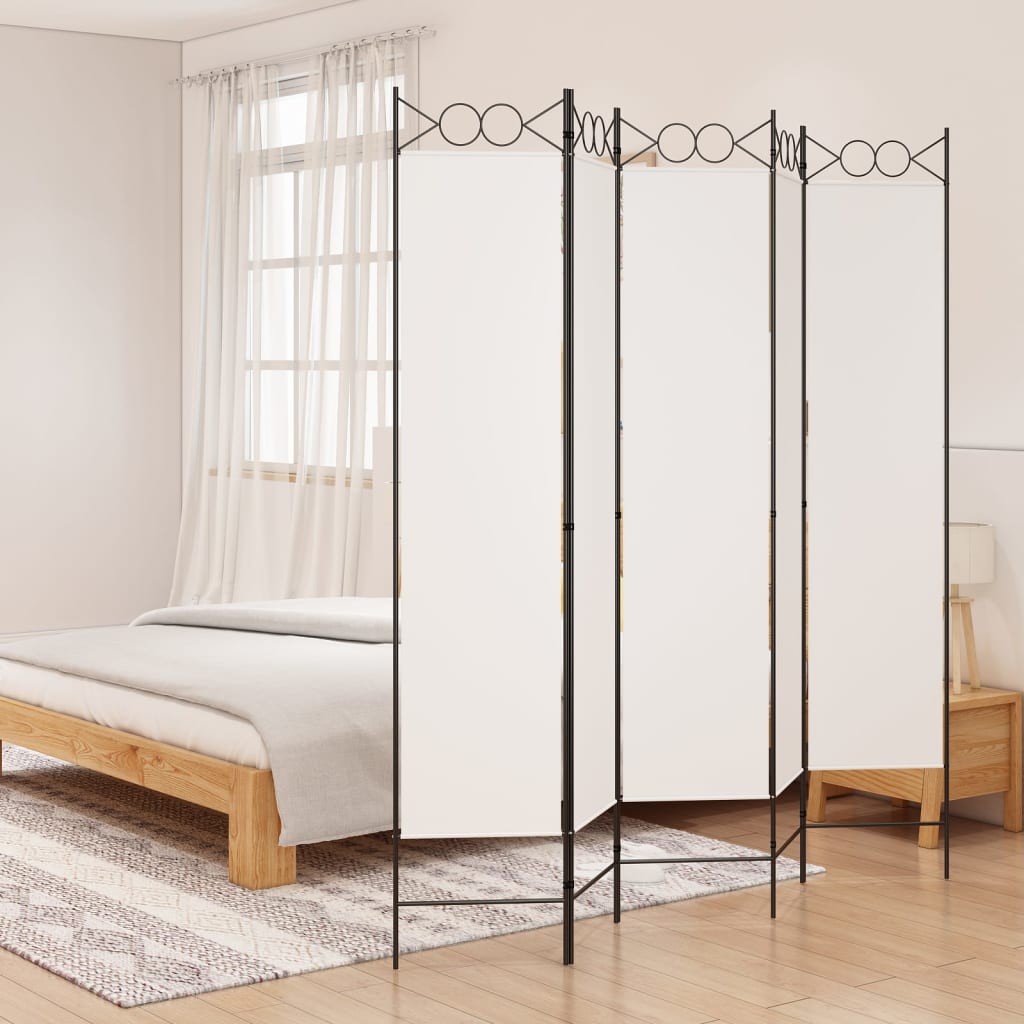 vidaXL 4-Panel Room Divider Anthracite 63"x86.6" Fabric-44