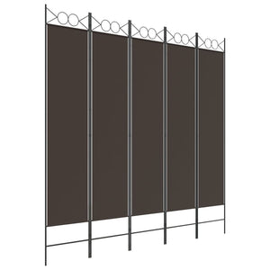 vidaXL 4-Panel Room Divider Anthracite 63"x86.6" Fabric-77