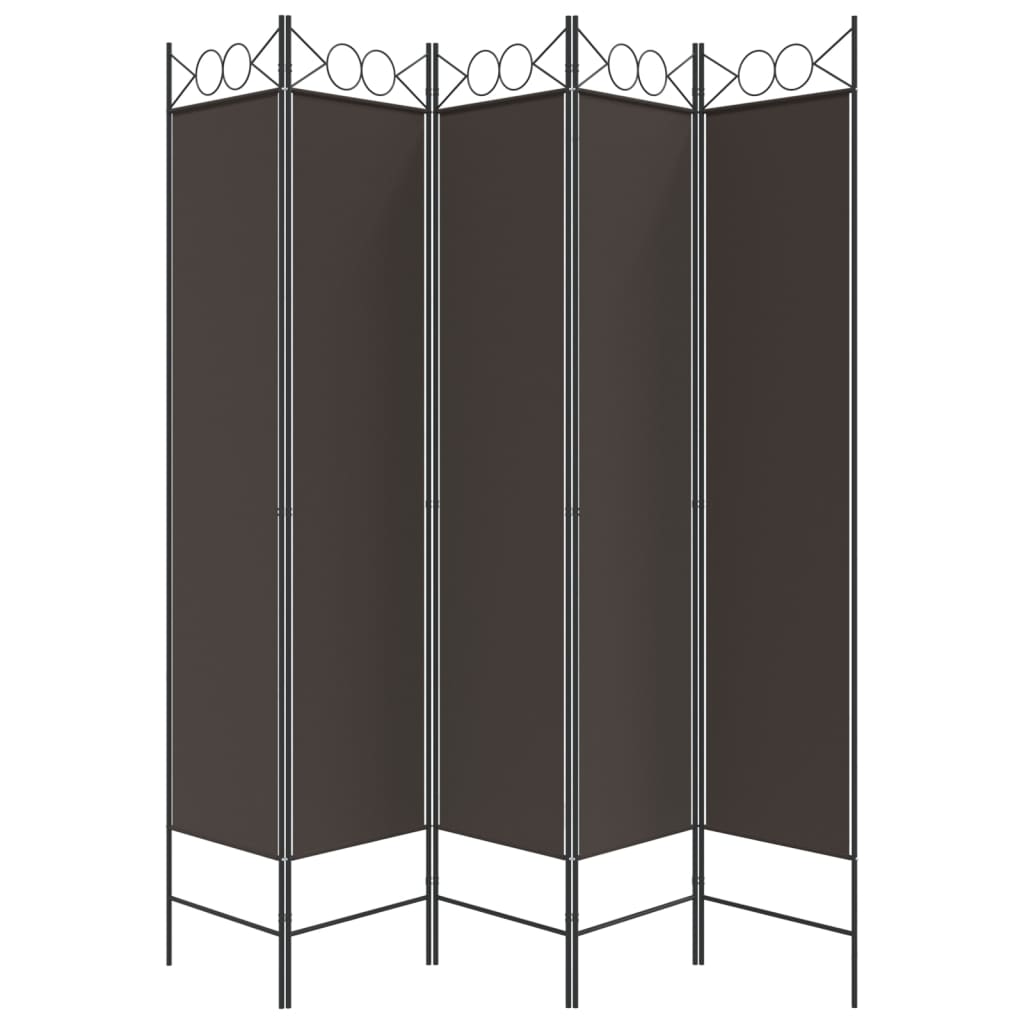 vidaXL 4-Panel Room Divider Anthracite 63"x86.6" Fabric-10