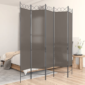 vidaXL 4-Panel Room Divider Anthracite 63"x86.6" Fabric-63