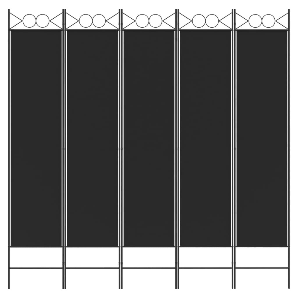 vidaXL 4-Panel Room Divider Anthracite 63"x86.6" Fabric-103