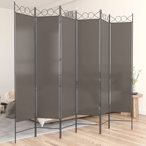 vidaXL 4-Panel Room Divider Anthracite 63"x86.6" Fabric-39