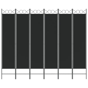 vidaXL 4-Panel Room Divider Anthracite 63"x86.6" Fabric-102