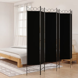 vidaXL 4-Panel Room Divider Anthracite 63"x86.6" Fabric-21