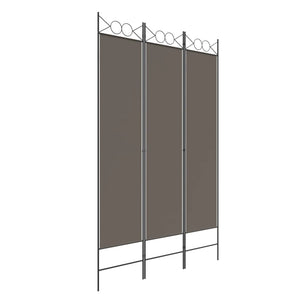 vidaXL 4-Panel Room Divider Anthracite 63"x86.6" Fabric-72