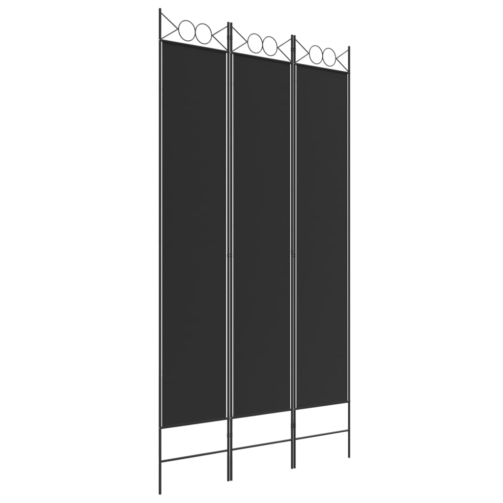 vidaXL 4-Panel Room Divider Anthracite 63"x86.6" Fabric-81