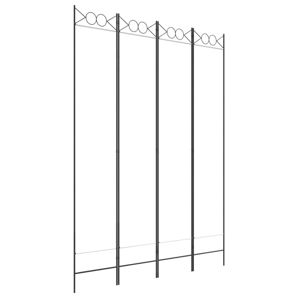 vidaXL 4-Panel Room Divider Anthracite 63"x86.6" Fabric-25