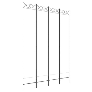 vidaXL 4-Panel Room Divider Anthracite 63"x86.6" Fabric-25