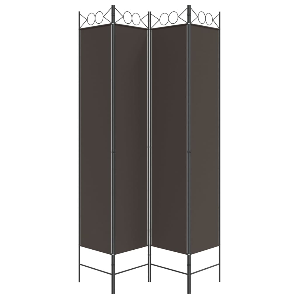 vidaXL 4-Panel Room Divider Anthracite 63"x86.6" Fabric-11