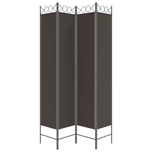 vidaXL 4-Panel Room Divider Anthracite 63"x86.6" Fabric-11